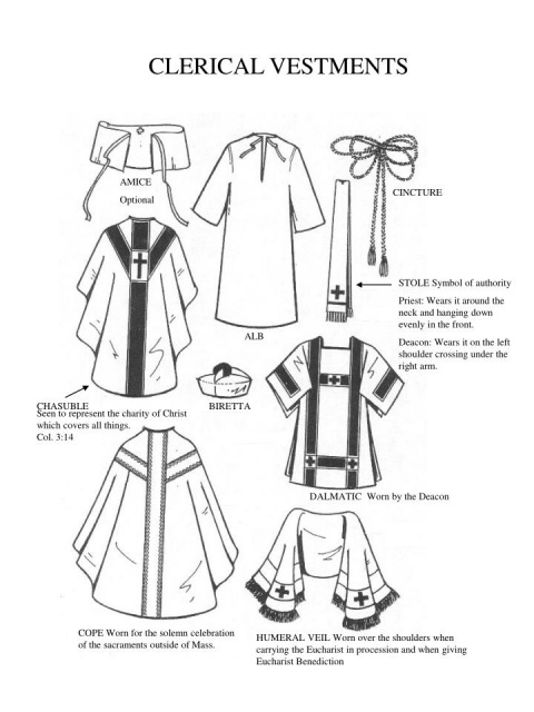 Pontifical vestments